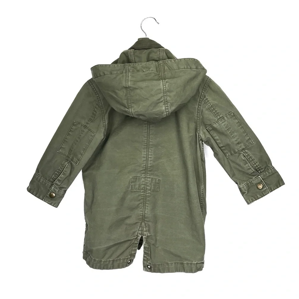 H&M Little Kids Field Jacket Army Olive Green Size 3Y-4Y